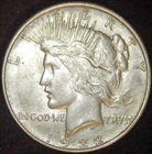 1922-D Peace; Detached Olive Branch; Luster; Quite Old Cleaning-Attractive Coin!