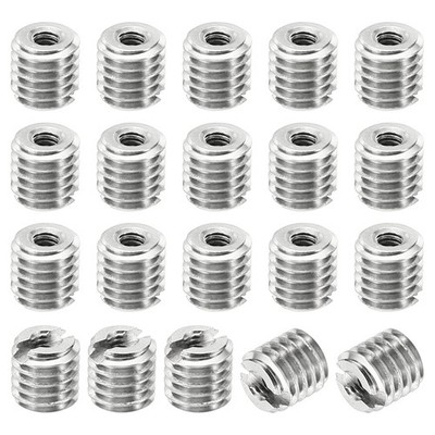 Thread Adapter Sleeve Reducing Nut Insert 20pcs M5x0.8 Male M2x0.4 Female 5mm