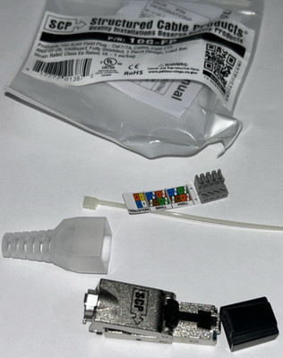 SCP PROGRADE 10G RJ45 FIELD PLUG- CAT6A, CAT7/7A, CAT6 FTP AWG 22-26 10GBase
