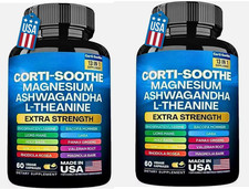CORTI-SOOTHE Cortisol Magnesio Ashwagandha L-teanina - Aliviar el estrés