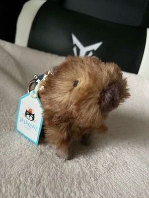 Jellycat Clyde Capybara Bag Charm | Plush Keychain Cute Gift NWT W/Dust Bag