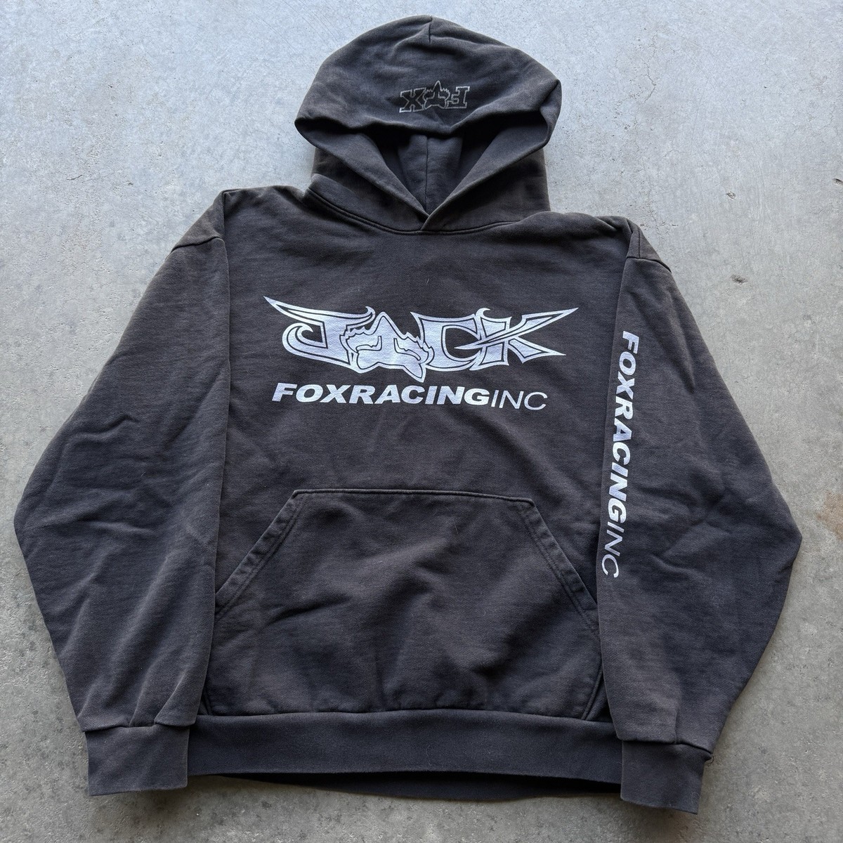 Travis Scott Cactus Jack X Fox Racing Black Hoodie Xl Quad Hit