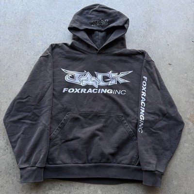 Travis Scott Cactus Jack X Fox Racing Black Hoodie Xl Quad Hit