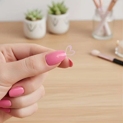 Nailart-Aufkleber 3D-Nailart goldes Liebesherz-Dekor selbstklebende Aufkleber - Bild 1 von 4