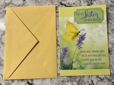 Happy Birthday SISTER With Love Always 5”x7” Hallmark Greeting Card