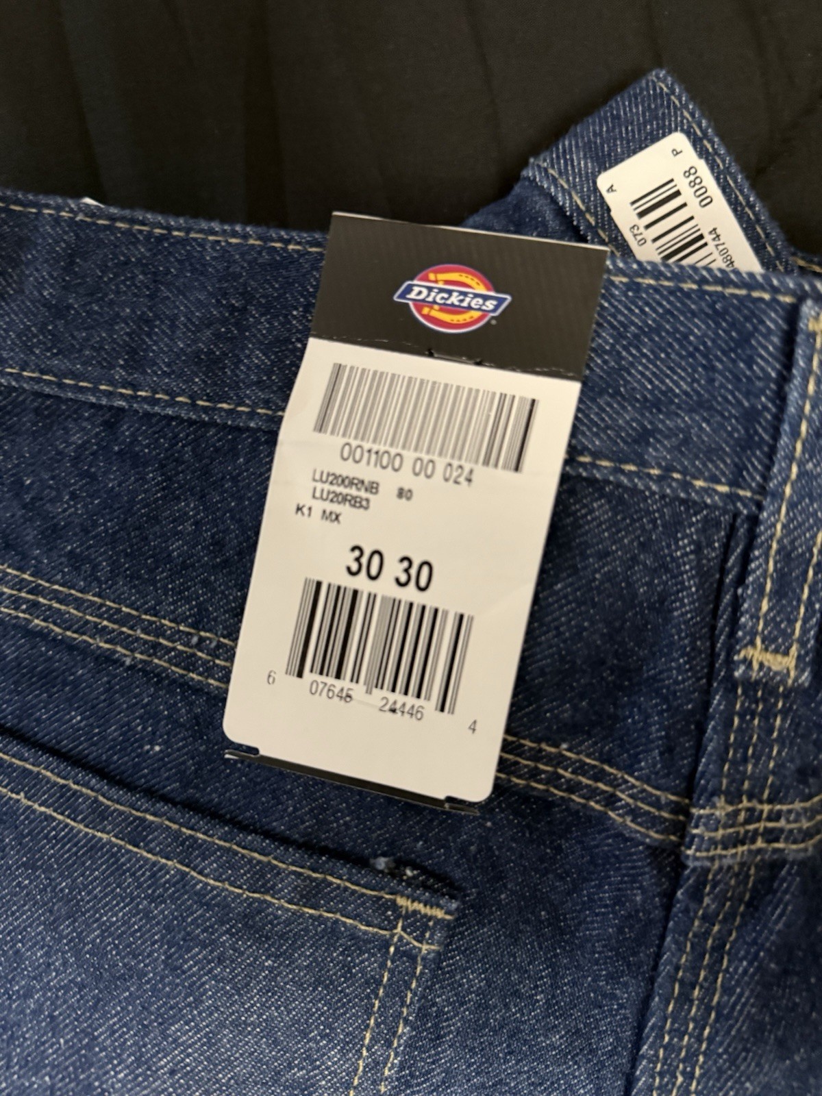 Dickies LU200 Men's Industrial Carpenter Hammer Loop Dark Wash Jeans Men&rsquo;s 30x30