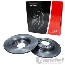 2X MAXGEAR BREMSSCHEBEIBEN 280mm VOLL HINTEN PASSEND FÜR MAZDA 323 6 626 MX-5