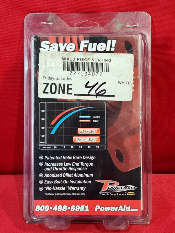 Espaçador de corpo do acelerador AirAid PowerAid 300-577 para 2003-2008 Dodge Hemi 5.7L - Imagem 3 de 3