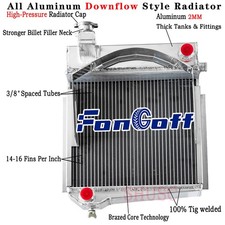 3 Row Aluminum Radiator For 1960-1967 62 Austin Healey Sprite-AH MG Midget-MG MT