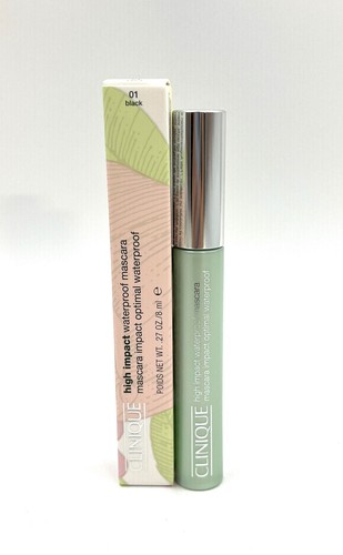 Clinique High Impact Waterproof Mascara ~ 01 Black 0.27oz/8ml~ FULL SIZE ~ Boxed