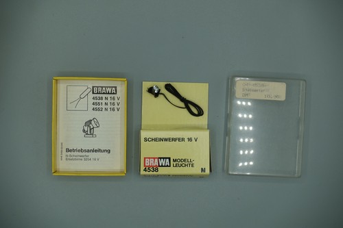 Scala N · BRAWA 4538 · Faro · Proiettore · in confezione originale · mai montato | Zustand: Nuovo