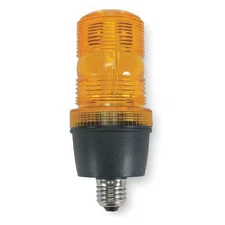 Warning Light, Amber, Strobe Tube, 120V Ac, 72 Fpm, 2 3/4 In Dia., Edison A19