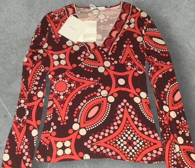 EMILIO PUCCI Geometric pattern long sleeve top Brand new unused For Woman