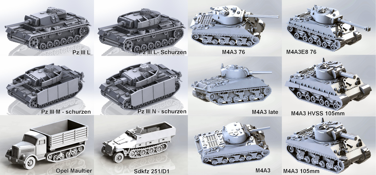 50 PC 1/100 15mm  Combo Flames of War Team Yankee