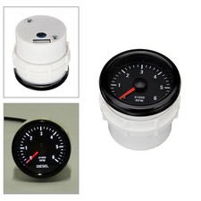 52mm 0-6000 RPM Tachometer Tacho Gauge Diesel Motor Engine Rev Counter Meter NEW