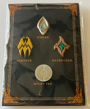 Blizzard World of Warcraft Shadowlands Collector Edition Pin Set Covenant Symbol
