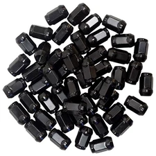 Lug Nuts BOX OF 50, Gloss Black Closed End Standard 1/2"-20, OD 3/4"; TIR-939-50