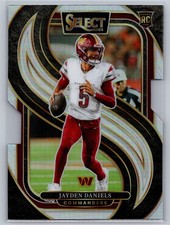 2024 Panini Select #112 Jayden Daniels Silver Prizm Die Cut