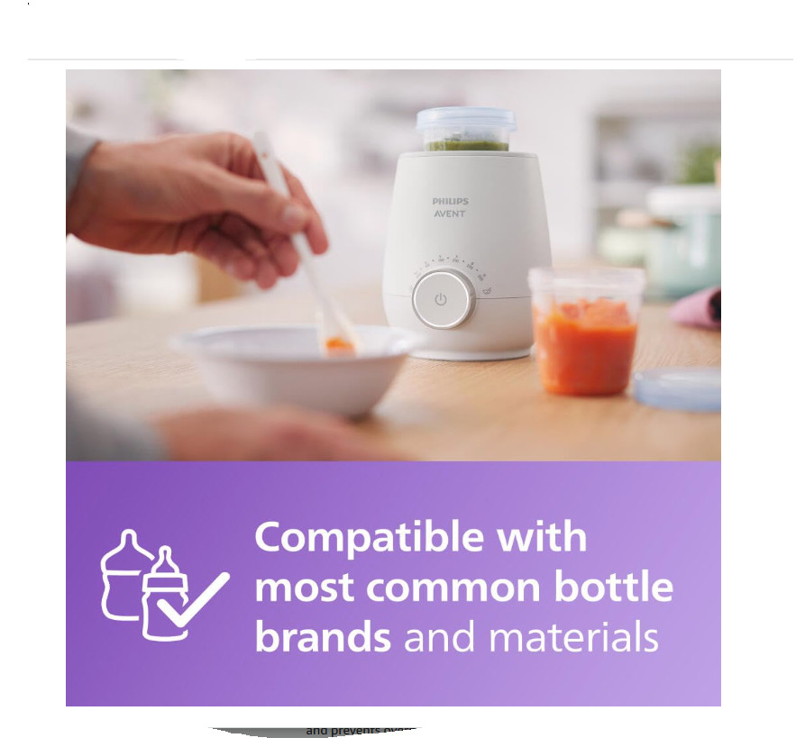 Philips Avent Bottle Warmer SCF358 | Fast, Smart Temp, Auto Shut-Off