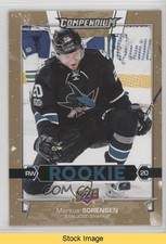 2017-18 Upper Deck Compendium Rookies Gold Marcus Sorensen #296 READ o1h