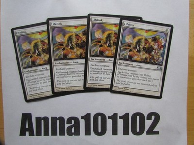 Lifelink Enchantment Aura x4 4x M10 MTG White COM Magic Enchant Creature