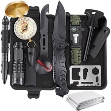 Survival Pack, 13 Integrated Survival Equipment and Devices, Tactical Tools, Cam