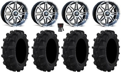 MSA Vibe 14'' Wheels Dt 27'' Mud XC Tires Kawasaki Brute Force IRS