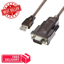 Antkeet USB to RS232 Adapter with FTDI Chipset: 6ft 2.0 Male Black