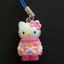 Cute Hello Kitty Flower Dress Strap Charm Vintage Sanrio 2005 Japan Collectible