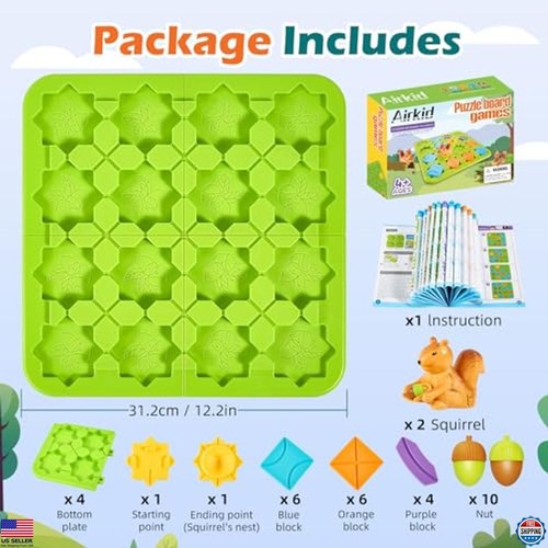 Airkid STEM Board Games - Engaging Brain Teasers & Logic Puzzles for Kids 4-8 - Picture 2 of 6