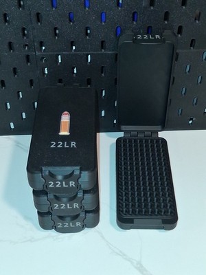 4 Pack .22LR Ammo Storage Boxes   120 Round Capacity Each  480 Round Total...