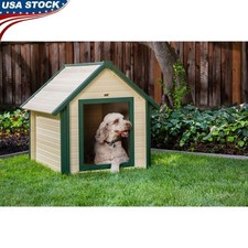 ECOFLEX Dog House Elevated Design Weather Resistant Easy Clean Pet Shelter New