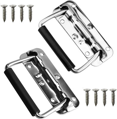 Gefedert Kistengriff,2 Pcs 120mm Klappgriff Koffergriff Tragegriff Hardware Boxe