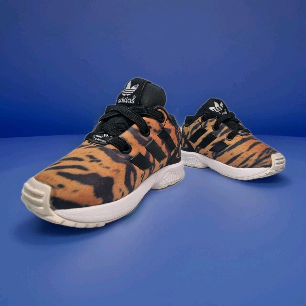 Adidas Torsion ZX Flux Leopard Toddler Size 4K Animal Print Adidas Torsion ZX Flux Leopard Toddler Size 4K Animal Print