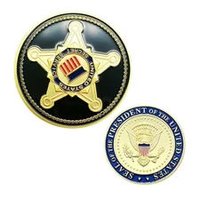 United States Secret Service USSS Seal of the US President Challenge  Coin Gold