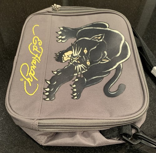 Ed Hardy Insulated Shal Lunchbox PNT Asphalt Grey Christian Audigier Panther NEW - Picture 7 of 15