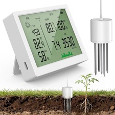 Imagen de 7 in 1 Soil Meter Digital Soil Test Kit PH Sunlight Fertility Soil Air Temp