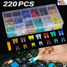 220Pcs Car Blade Fuse Assortment Kit Blade Set For Car Truck SUV ATV Motocycle