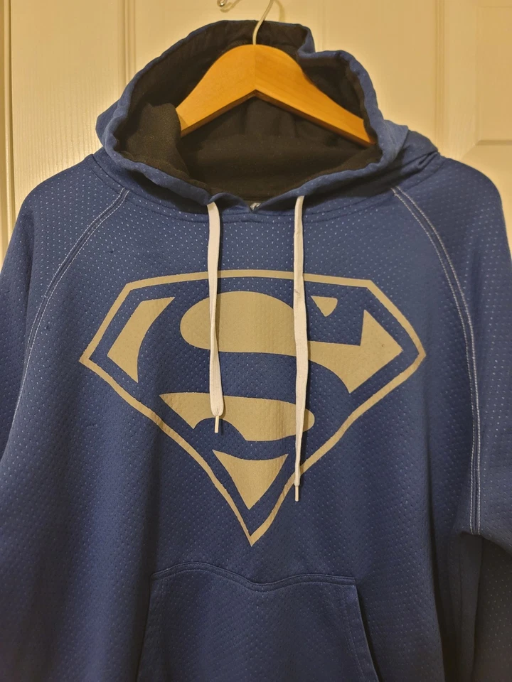 Sudadera con capucha Superman para hombre talla grande DC Comics azul Foto 2 de 4