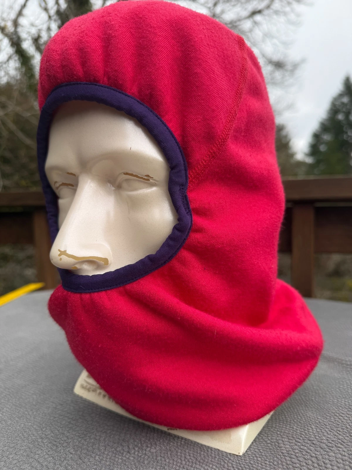 Vintage PATAGONIA Ski Mask PINK Capilene FLEECE USA Hat ONE SIZE Balaclava HOOD