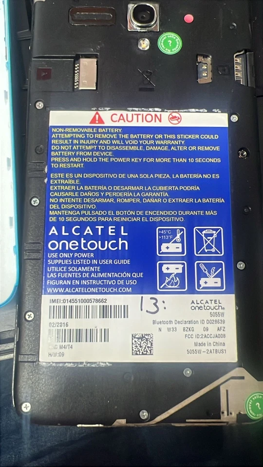 UNLOCKED Alcatel Fierce XL 5055W rare WINDOWS smartphone VERY GOOD CONDITION 4G - Image 3 of 3