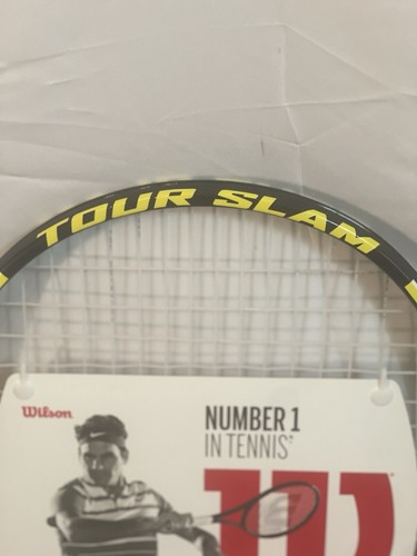 Tour Slam Black & Yellow Lightweight Sporting Good Tennis Racket Size 4 3/8 - Picture 7 of 7