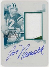 Joe Namath 2018 Panini Impeccable Patch Autograph Printing Plate Card EPA-JN 1/1