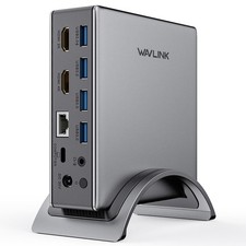 USB 3.0 USB-C Dockingstation Dual HDMI 4K Mon...