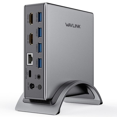 USB 3.0 USB-C Dockingstation Dual HDMI 4K Monitore mit 130W Netzteil für Laptop