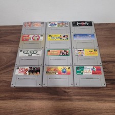 9x Japanese Nintendo SNES Games Bundle Super Famicom - Inc Mario, Donkey Kong