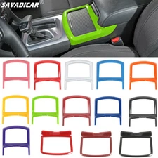 Interior Center Console Cup Holder Panel Decor Cover Trim for Dodge Charger 11+