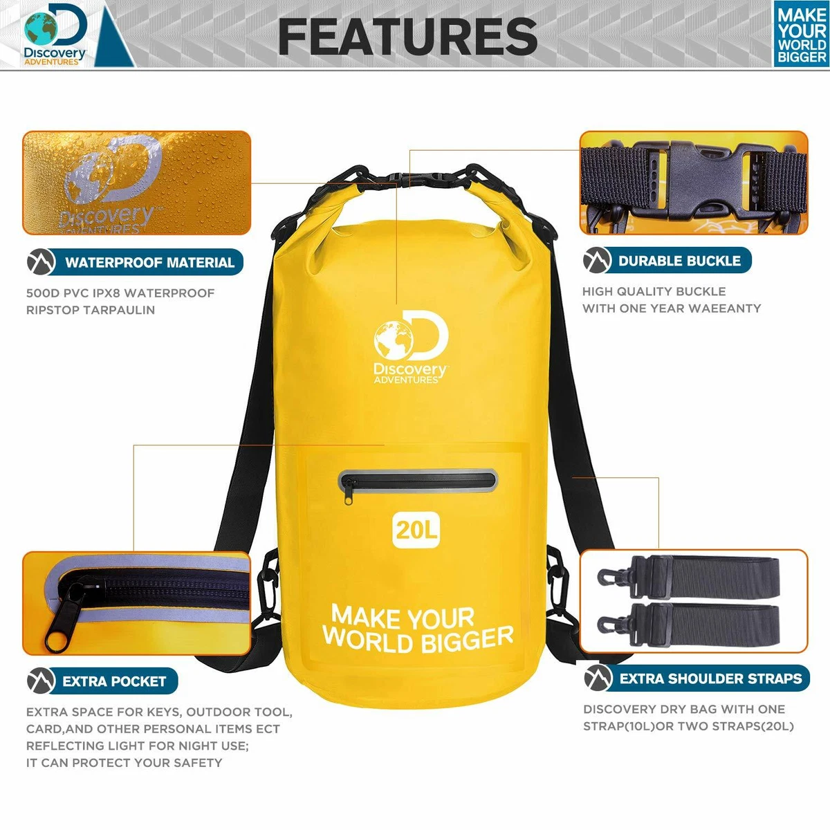 Dry bag deals with strap