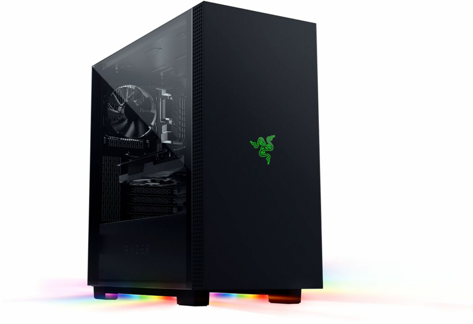 Tomahawk Mid-tower ATX Gaming Chassis with Charlotte Mall - Razer RGB Bl Chroma shop