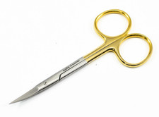 IRIS Scissors Curved TC 11.5 cm / 4.5'' Surgical Dental Medical Surgery Bandage